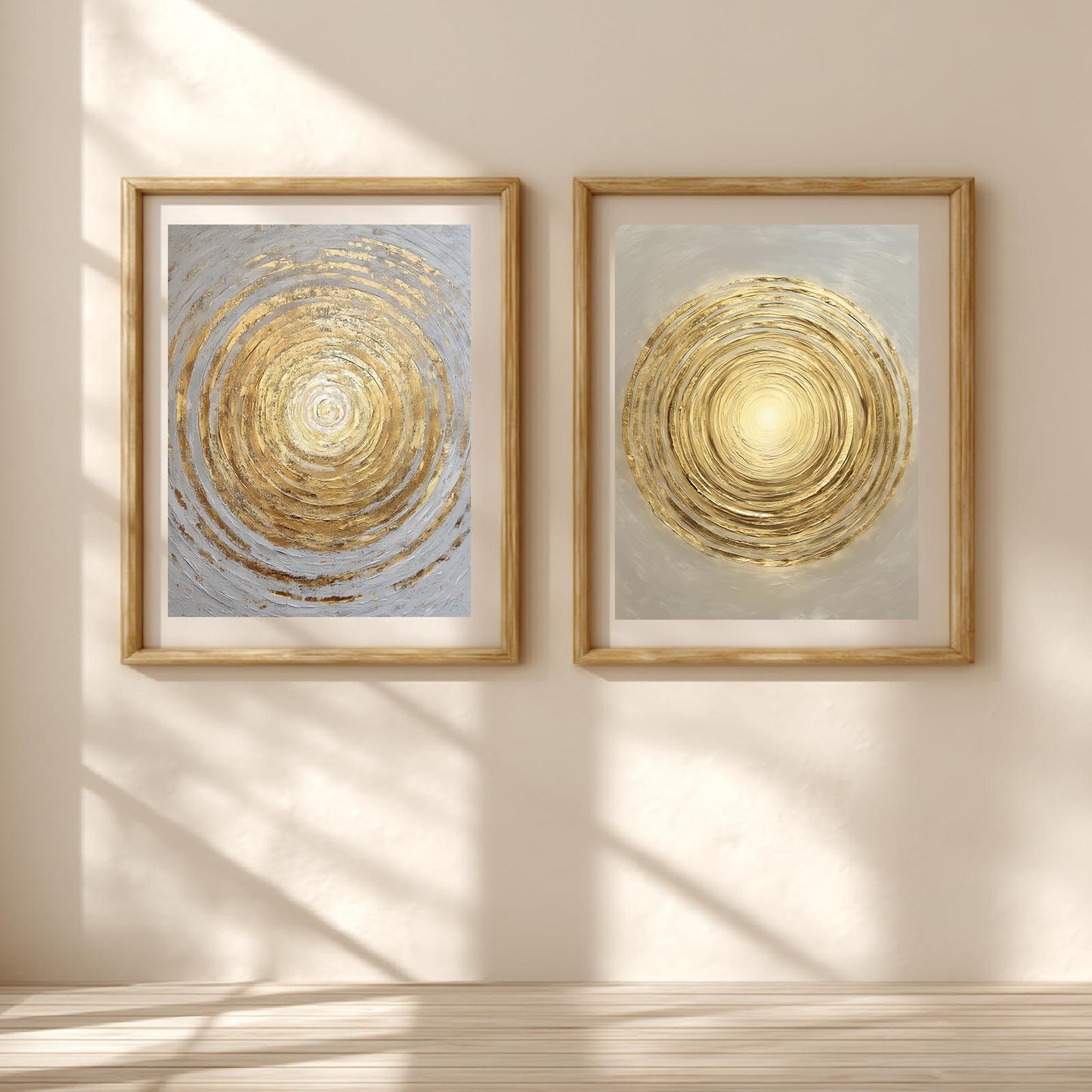 Golden Whirl Abstract