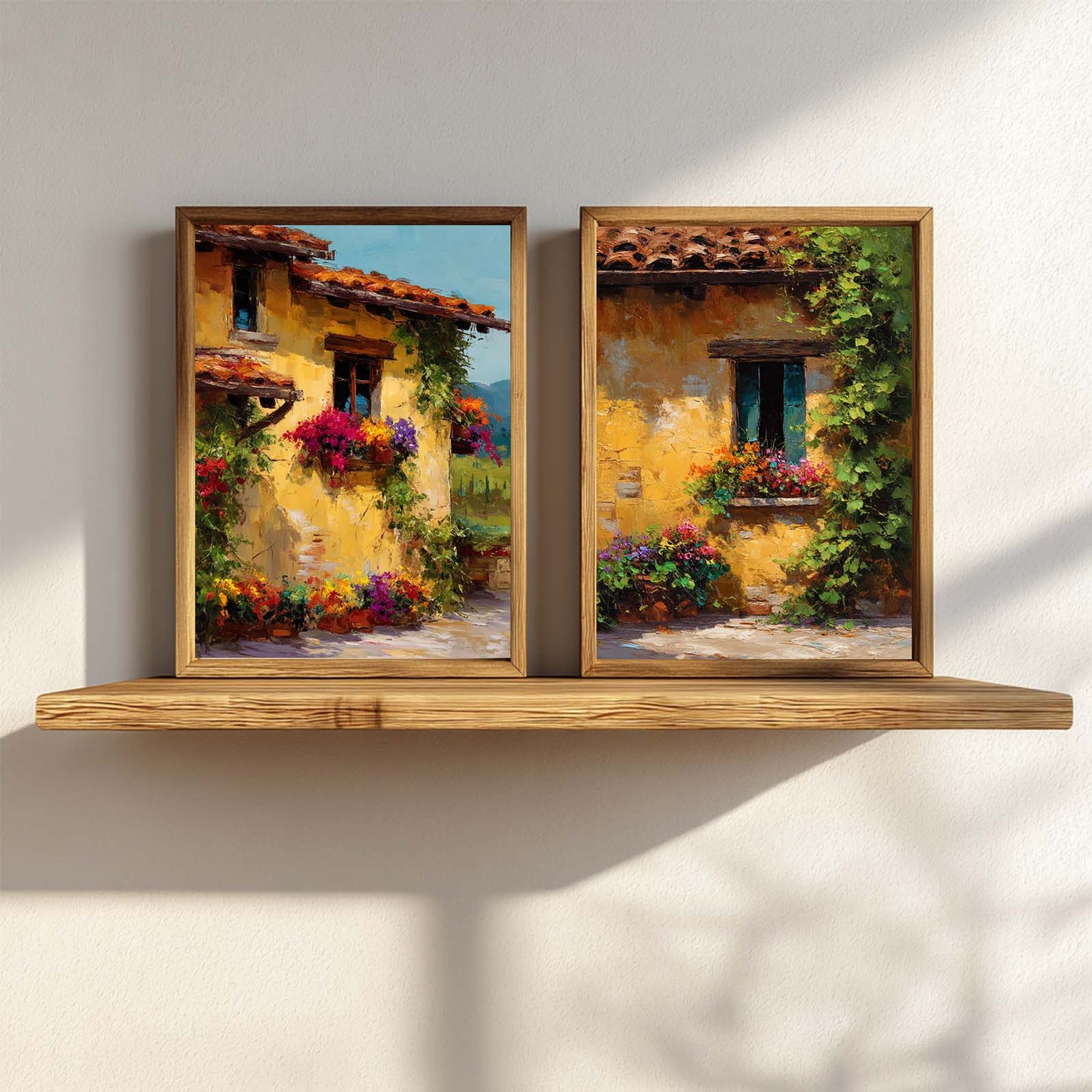 Abstract Country Style Floral Painting