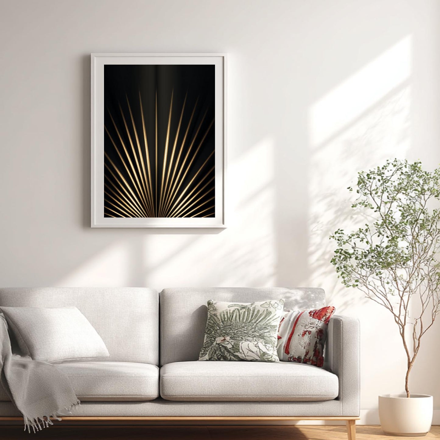 Abstract Black Gold Wood Grain