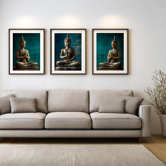 Modern Meditation Buddha Abstract
