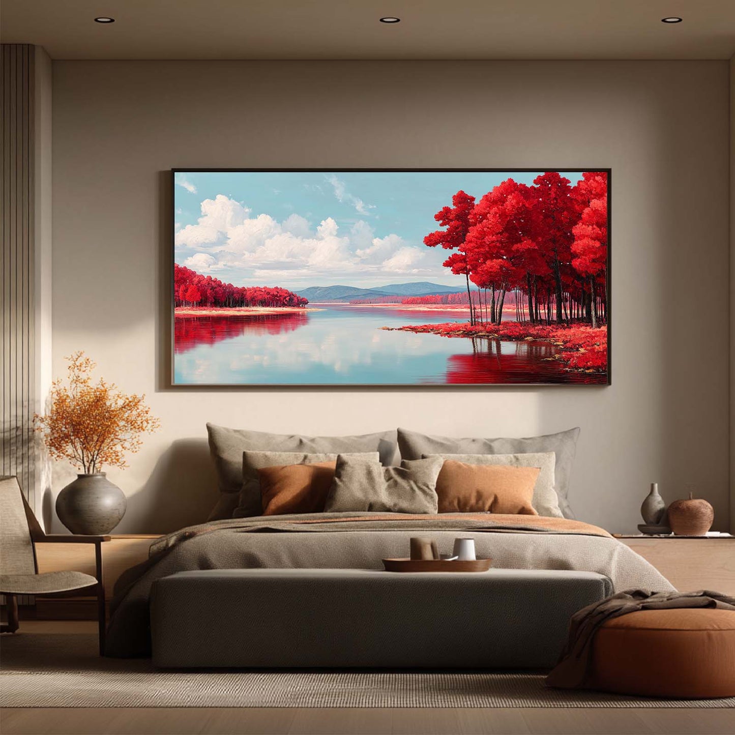 Abstract Landscape Forest Lake