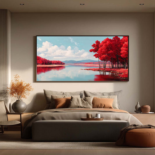 Abstract Landscape Forest Lake