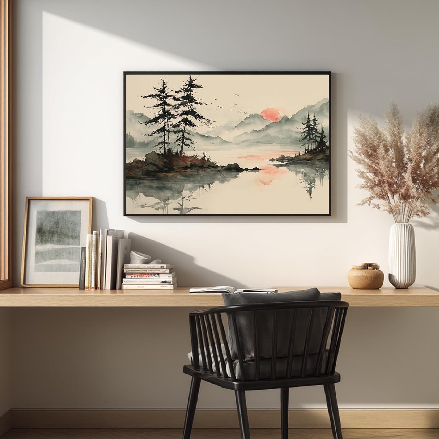 Abstract Landscape Mountain Sunset