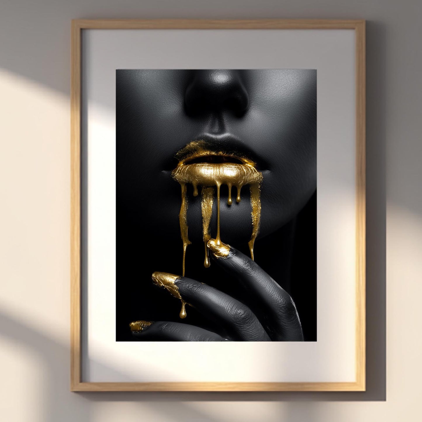 Abstract Beautiful African Woman Portrait