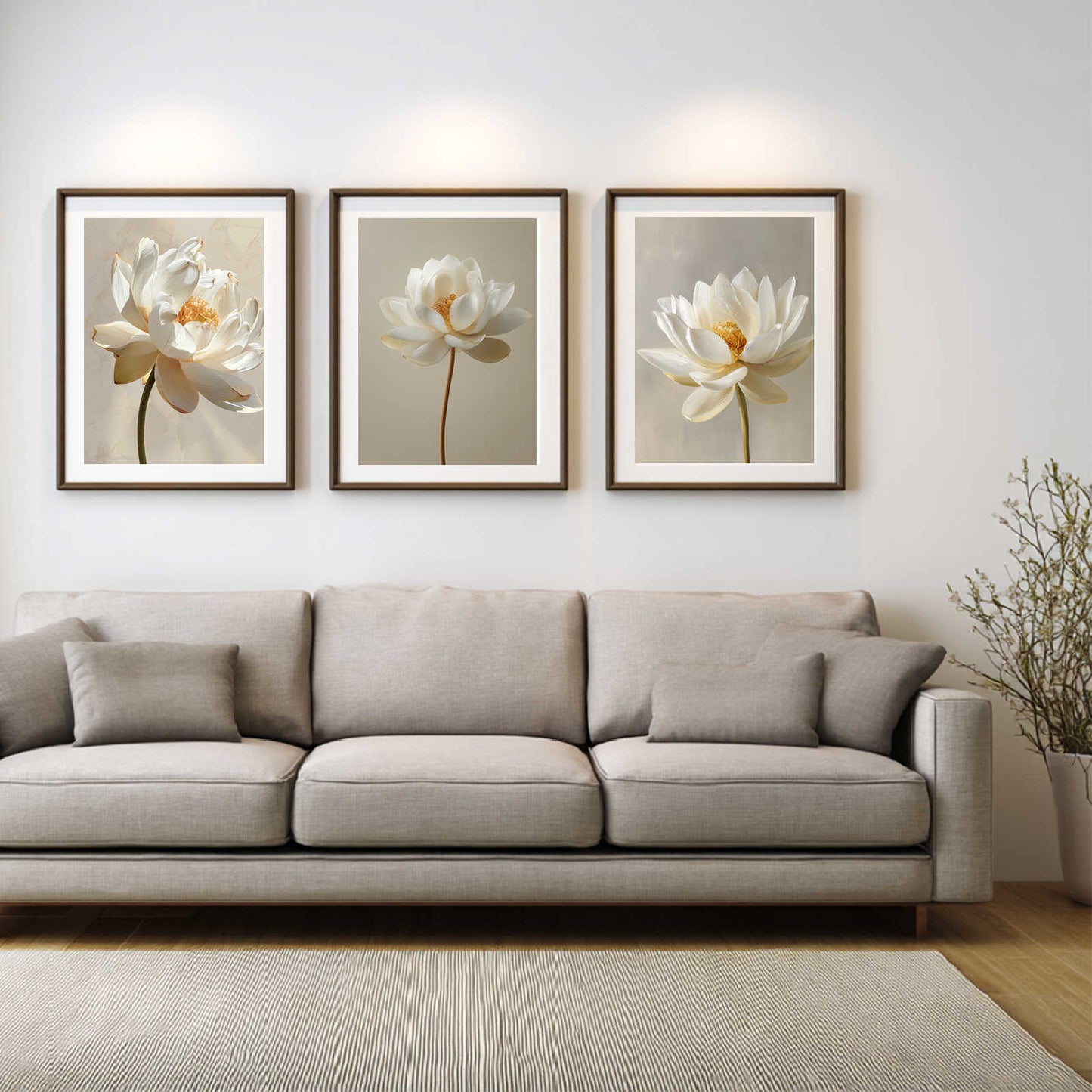 Abstract Plant White Lotus