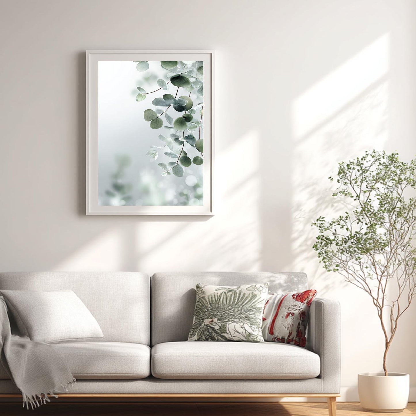 Modern Green Plants Abstract
