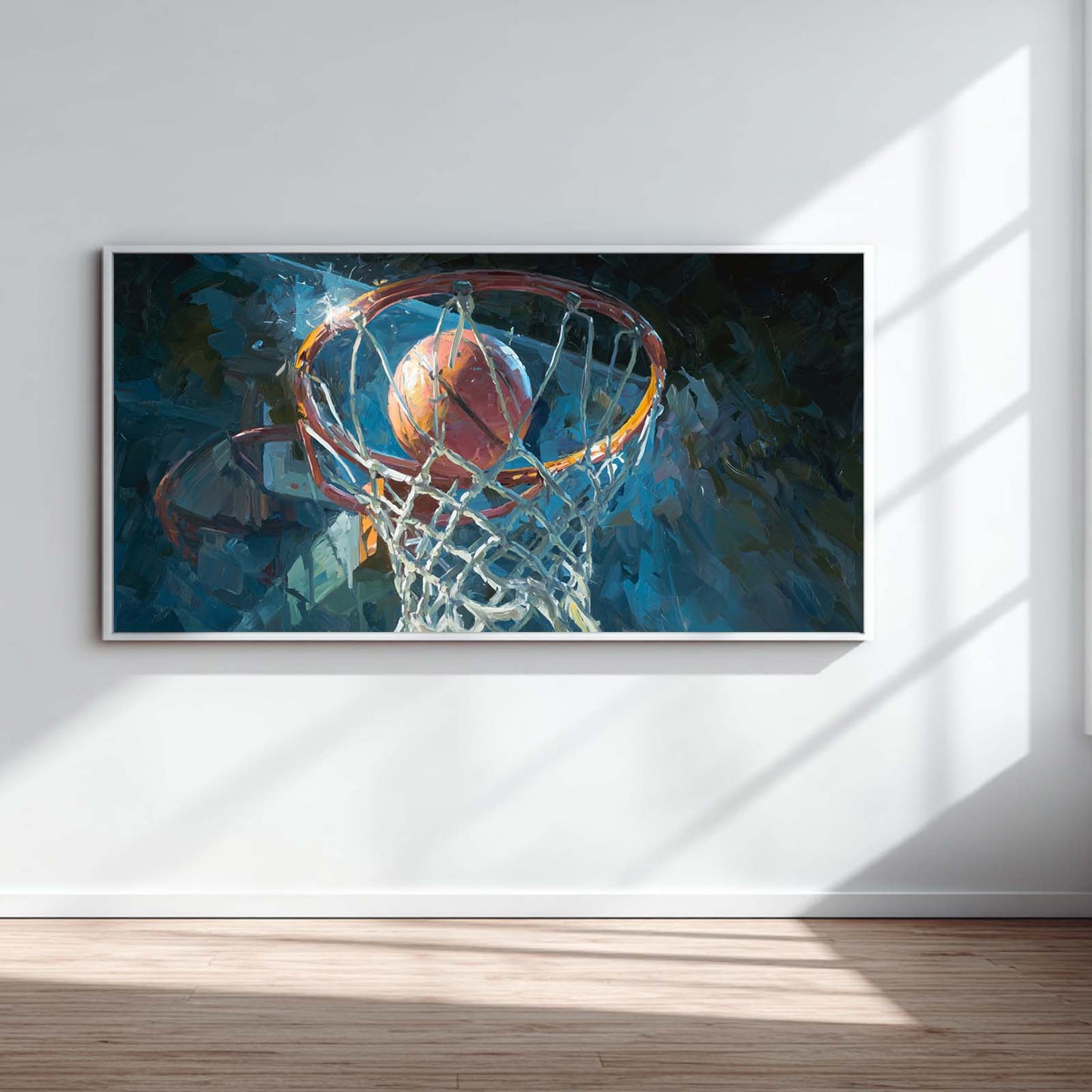 Abstract Oil Painting Basketball