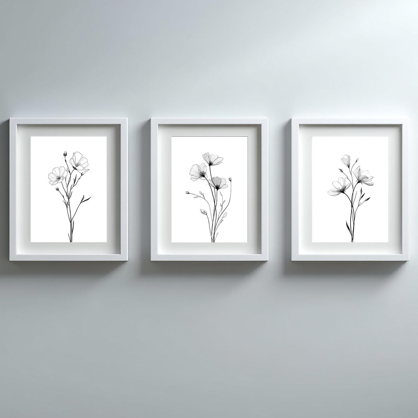 Modern Poppy Flower Abstract