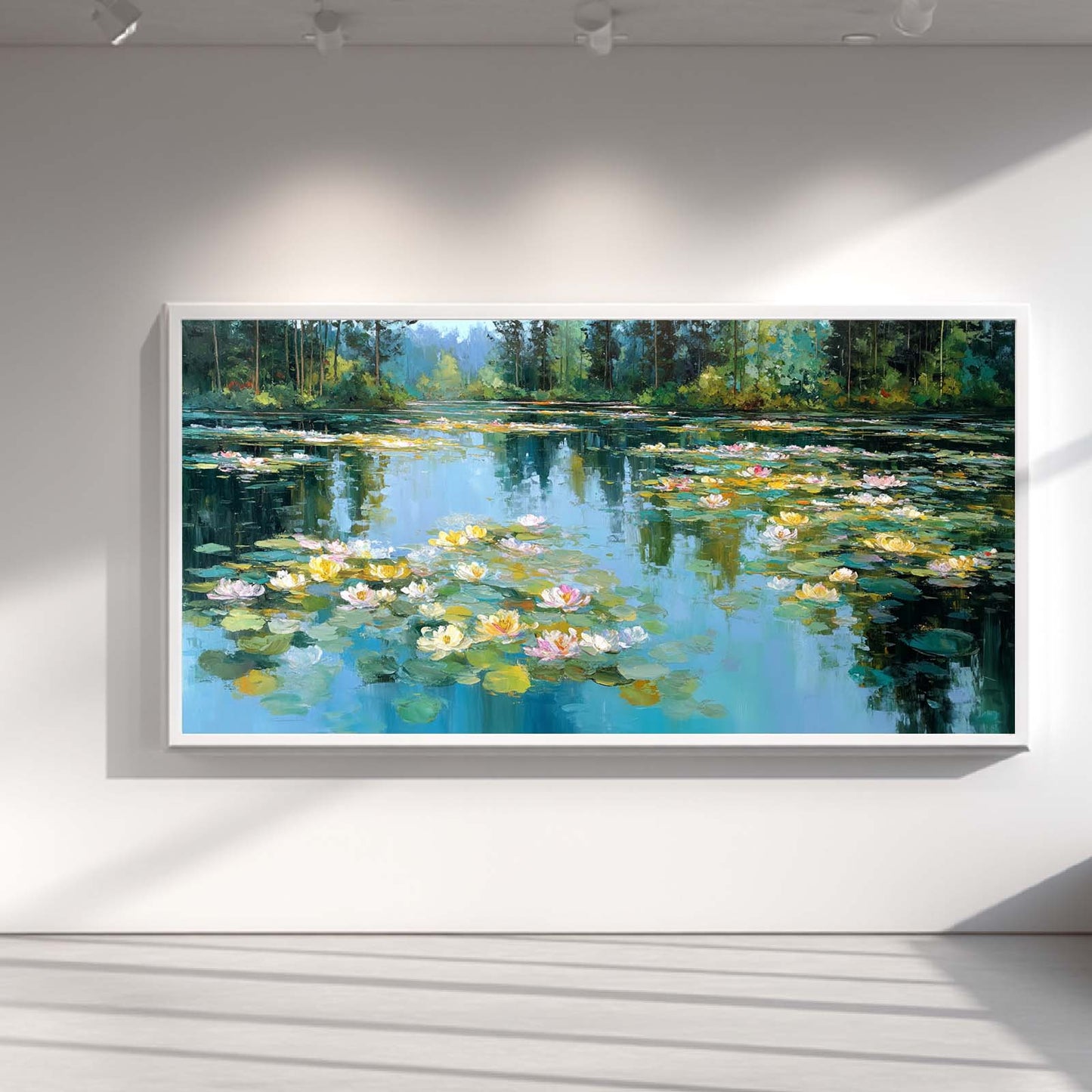 Abstract Landscape Pond Water Lilies