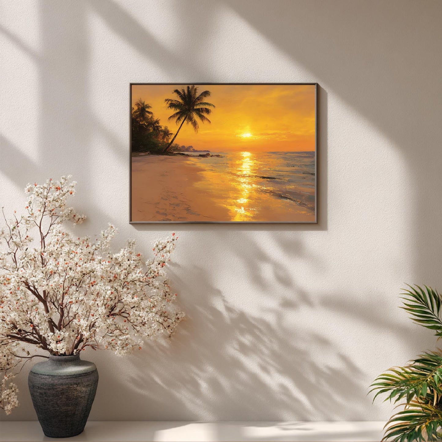 Beach Sunset Abstract Landscape