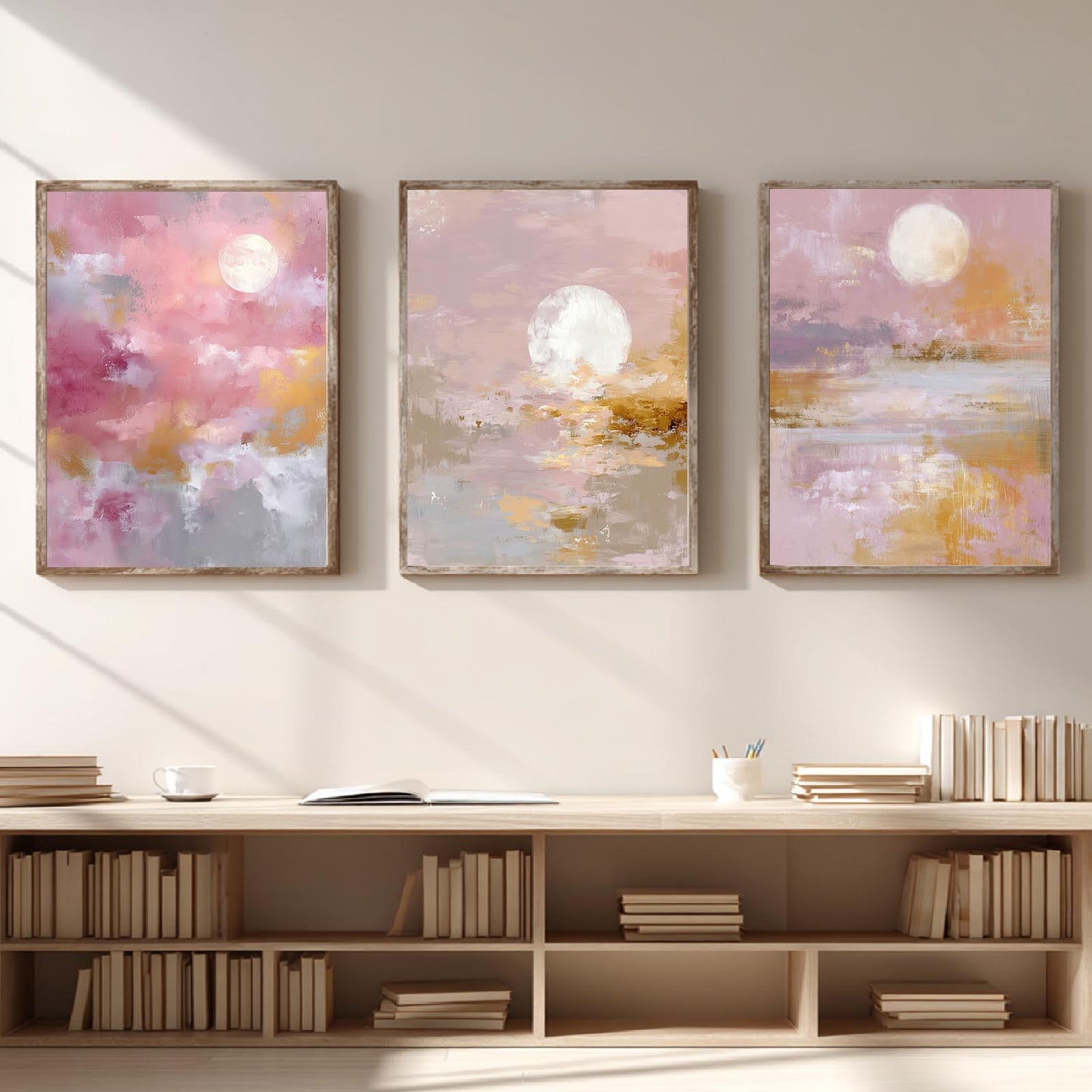 Abstract Pink Moon