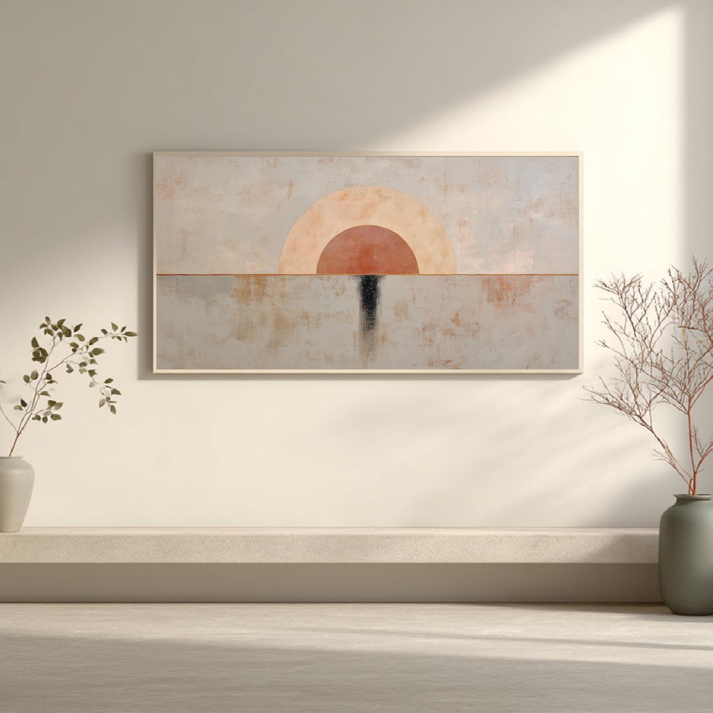 Abstract Geometry Beige Gray Black