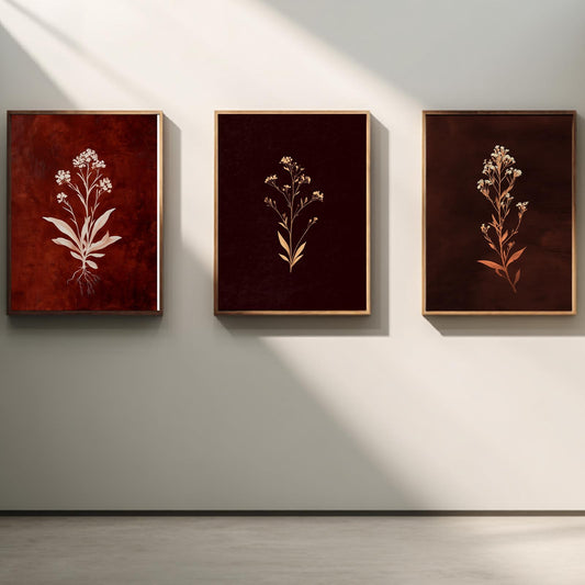 Abstract Beige Plant