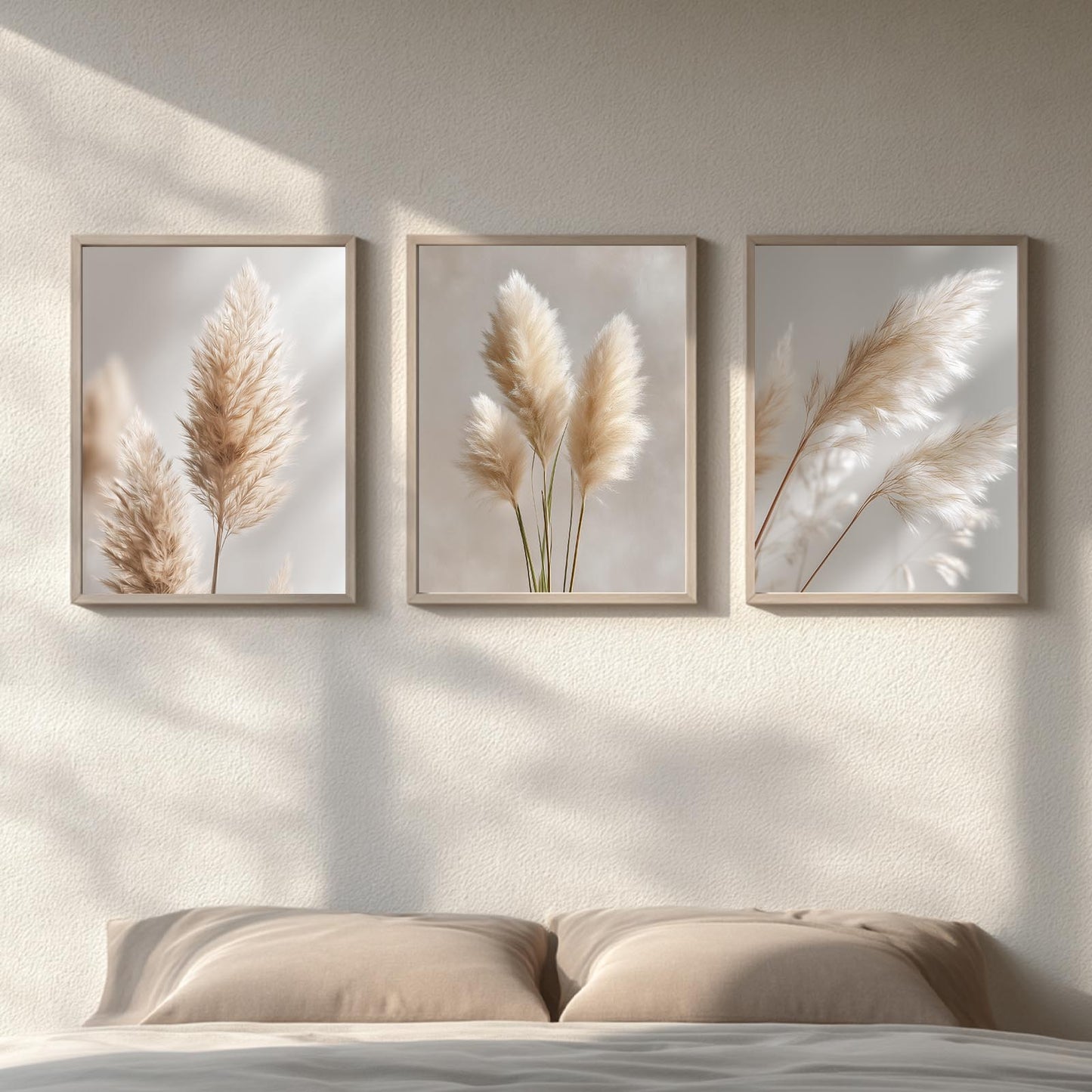 Modern Beige Dandelion Pampas Grass