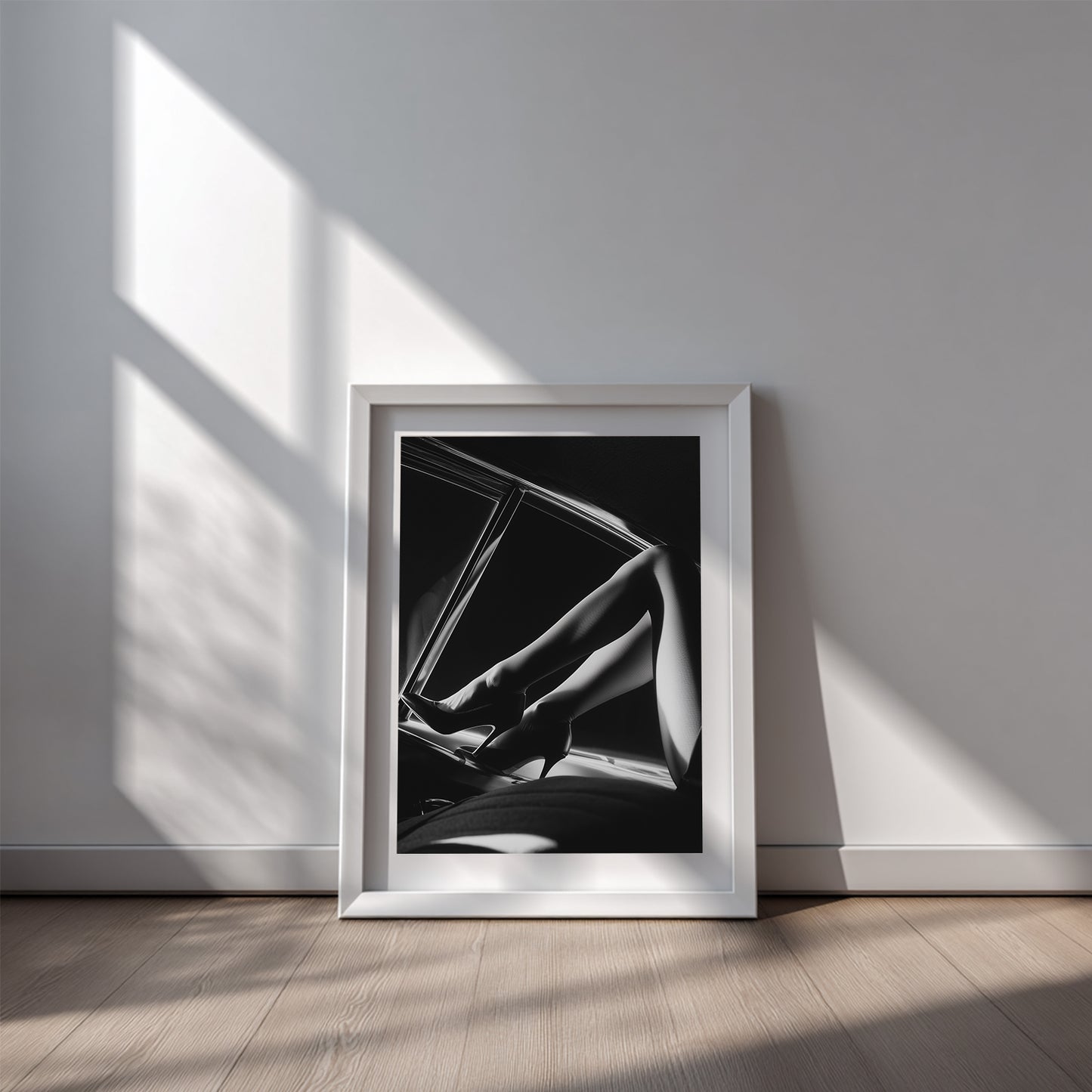 Modern Sexy Beautiful Girl Black and White Canvas Painting – Wall Art for Living Room Bedroom Decoration, Poster Print, Frameless