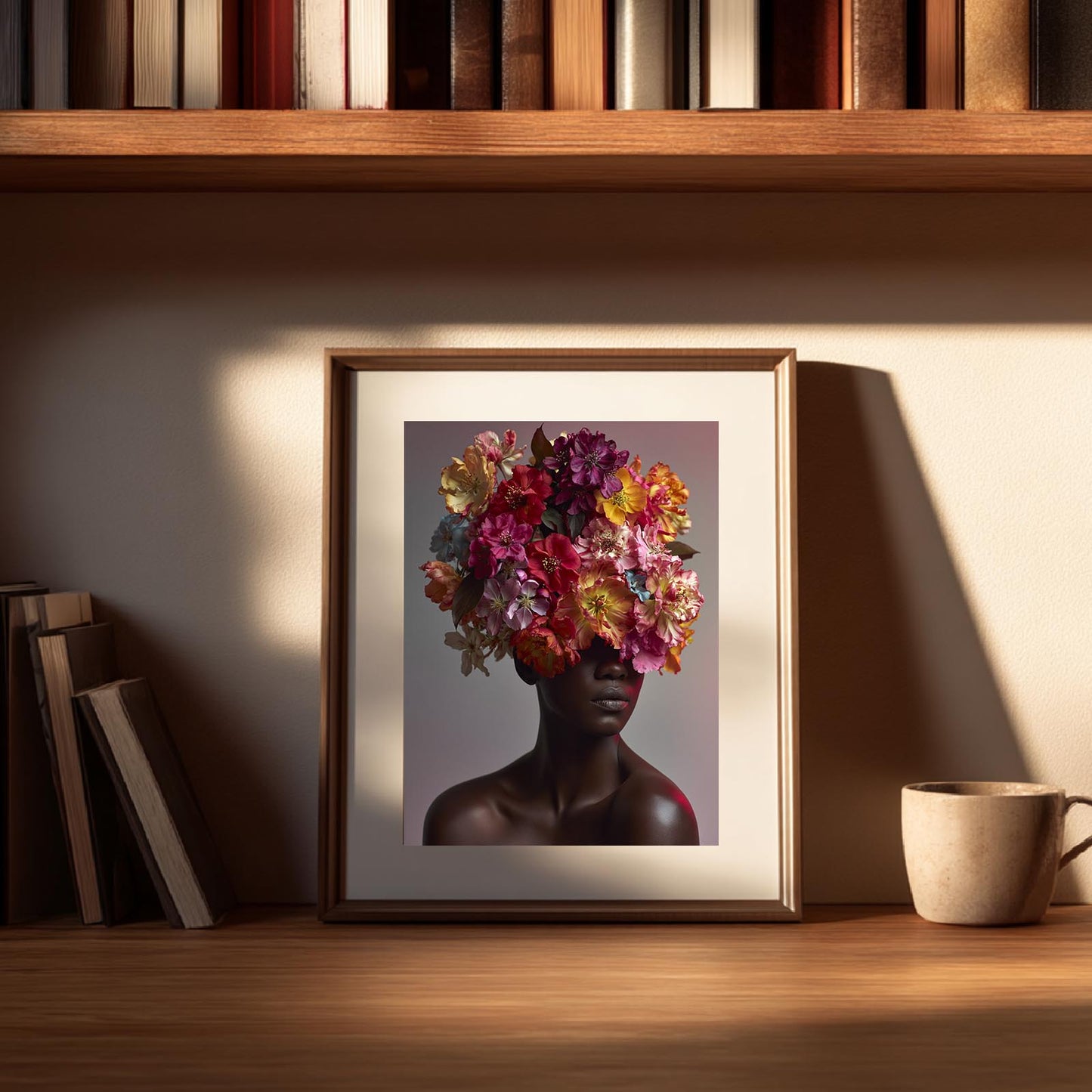 Africa Women Beautiful Flowers