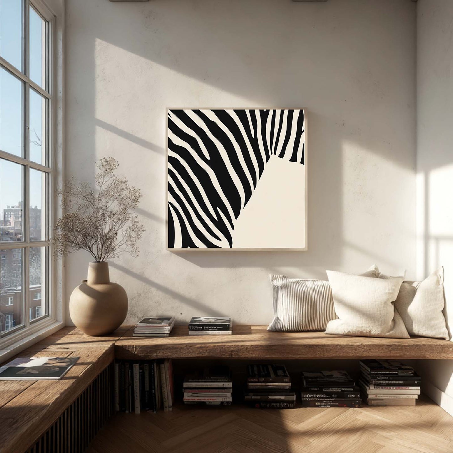 Zebra Abstract Beige