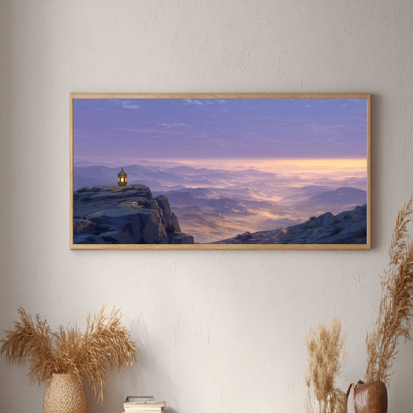 Sunset on The Mountain Abstract Landscape