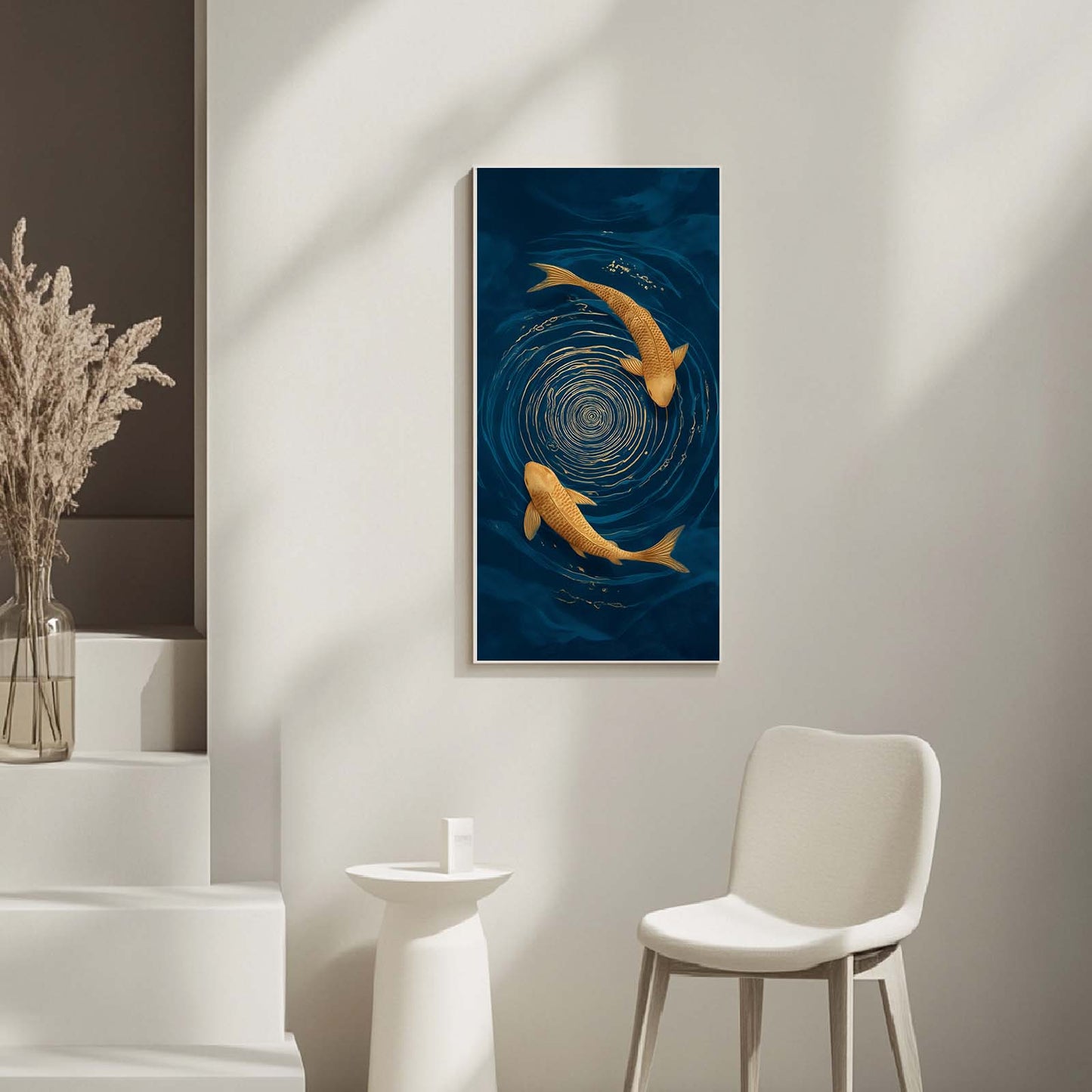 Abstract Oil Painting Koi Fish