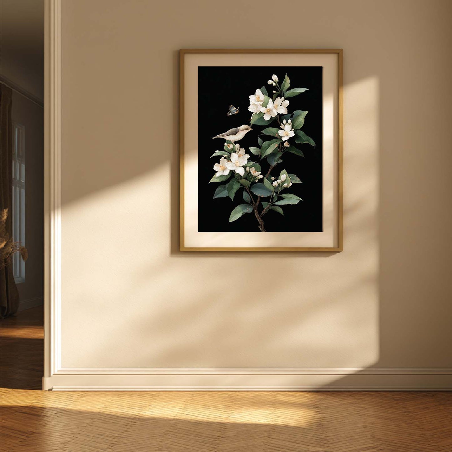 Abstract Jasmine Birds butterfly-C