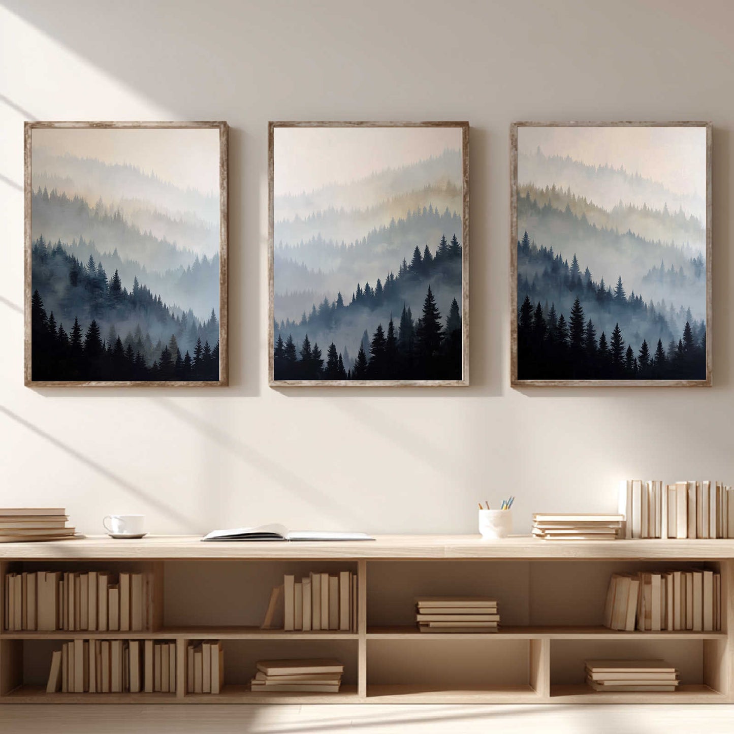 Abstract Landscape Mountain Forest