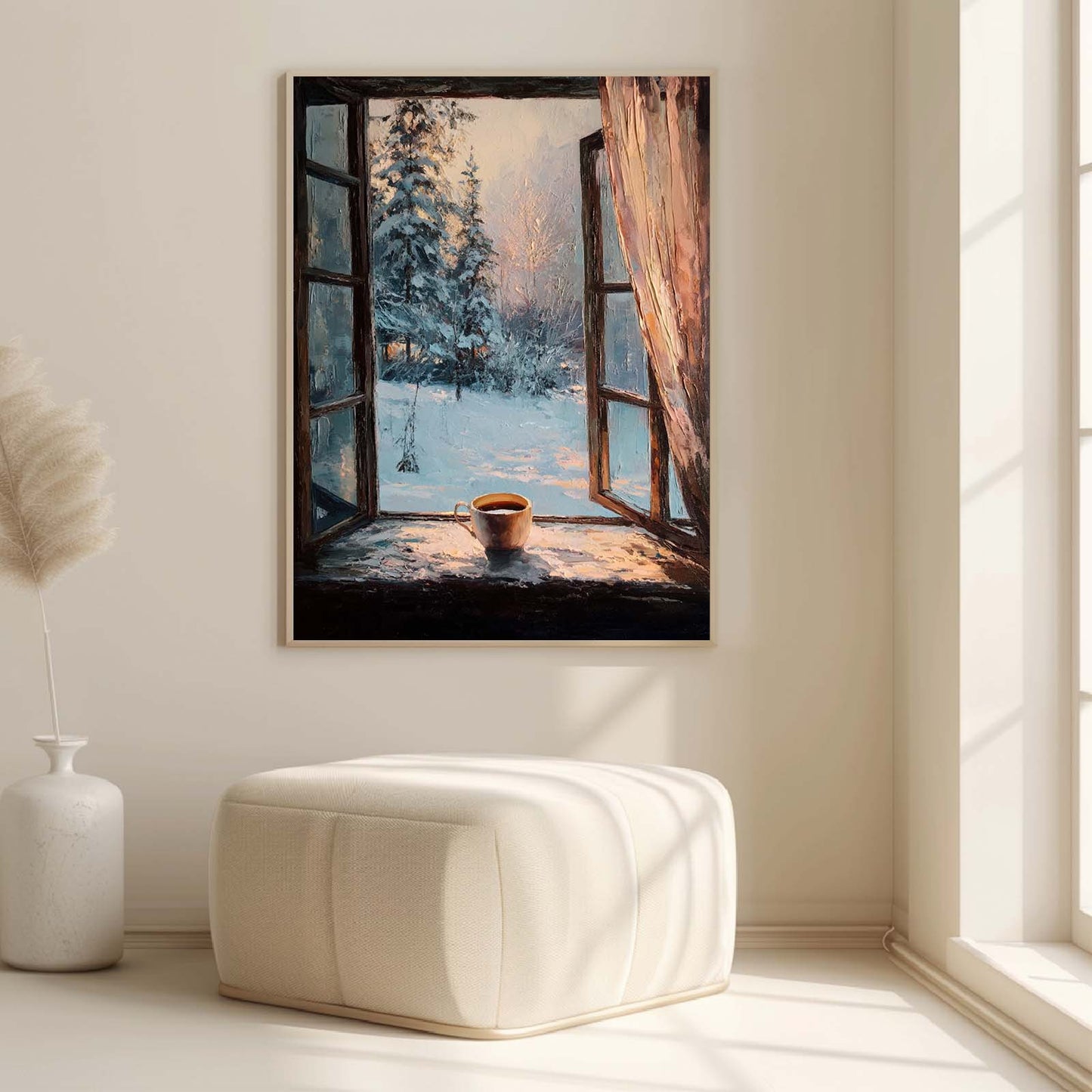 Abstract landscape Snow Winter Christmas