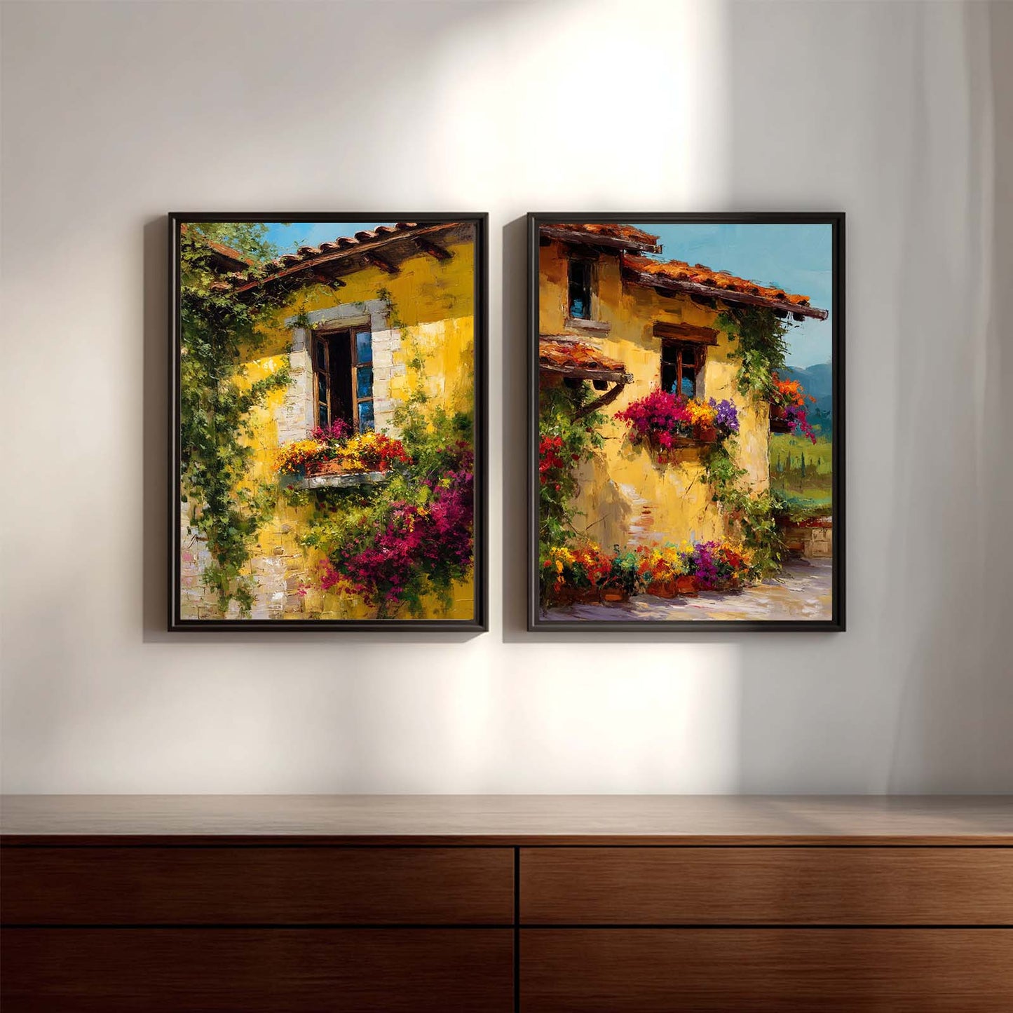 Abstract Country Style Floral Painting