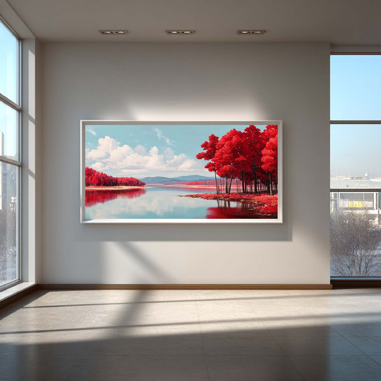 Abstract Landscape Forest Lake