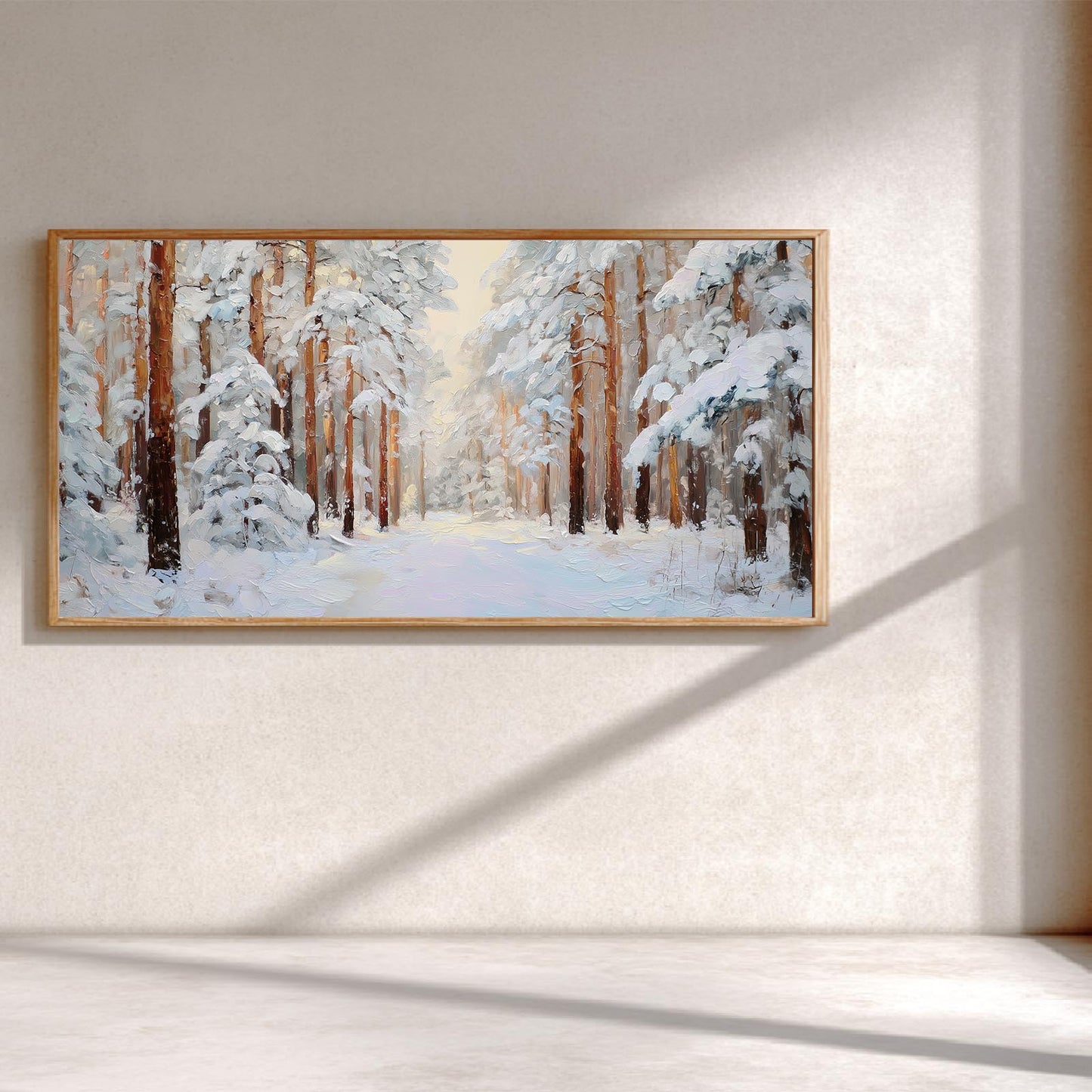 Abstract Landscape Winter Forest