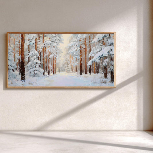 Abstract Landscape Winter Forest