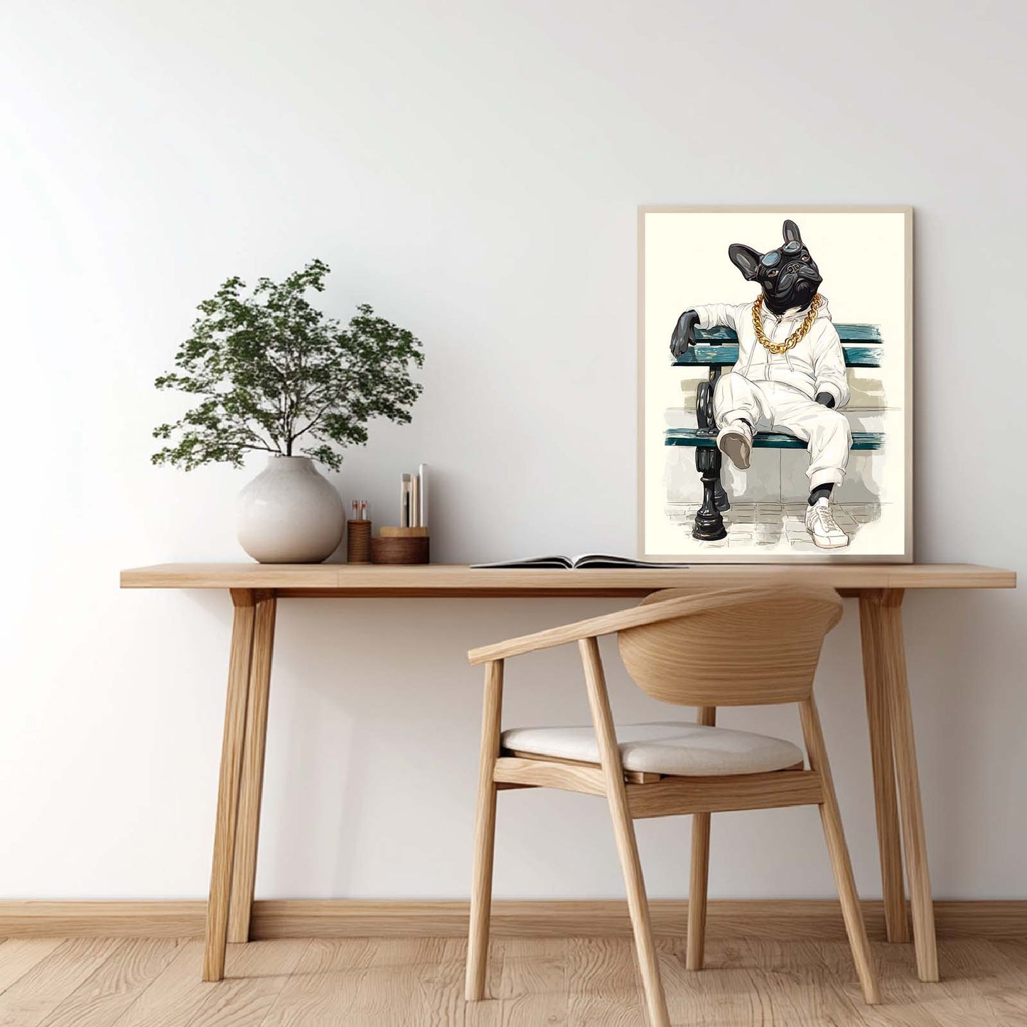 Abstract Funny Animals French Bulldog
