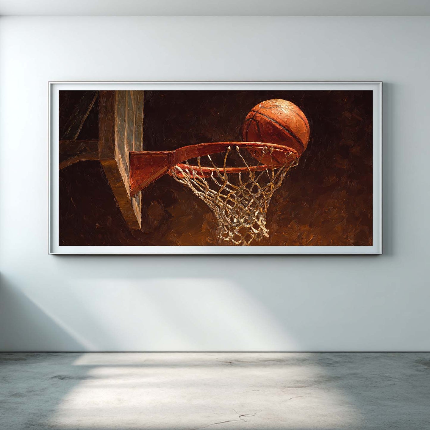 Abstract Oil Painting Basketball