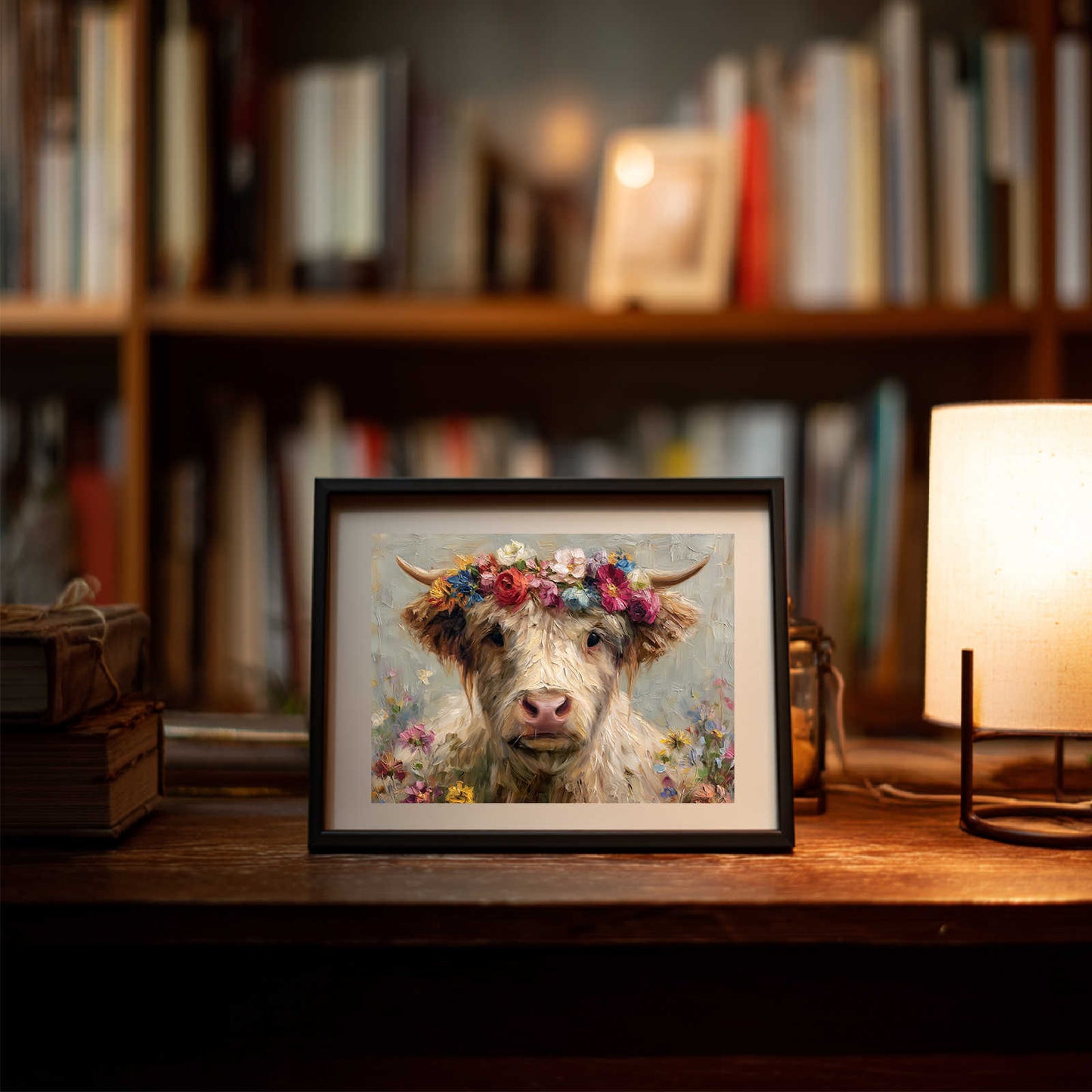 Abstract Animal Highland Cattle