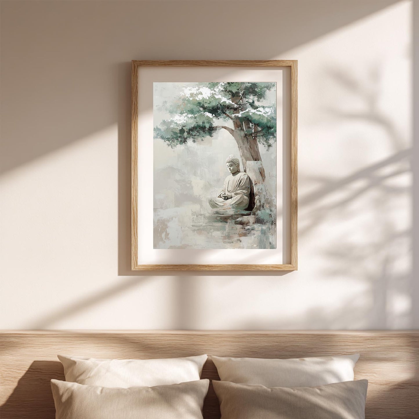 Abstract Zen Buddha and Tree