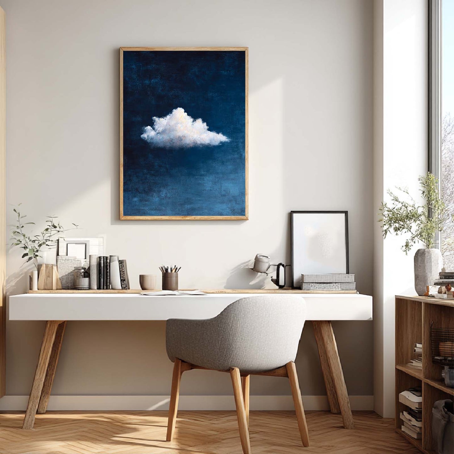 Canvas Painting Abstract Cloud Wall Art Pictures for Living Room Bedroom Decoration Canvas Pictures Poster Frameless