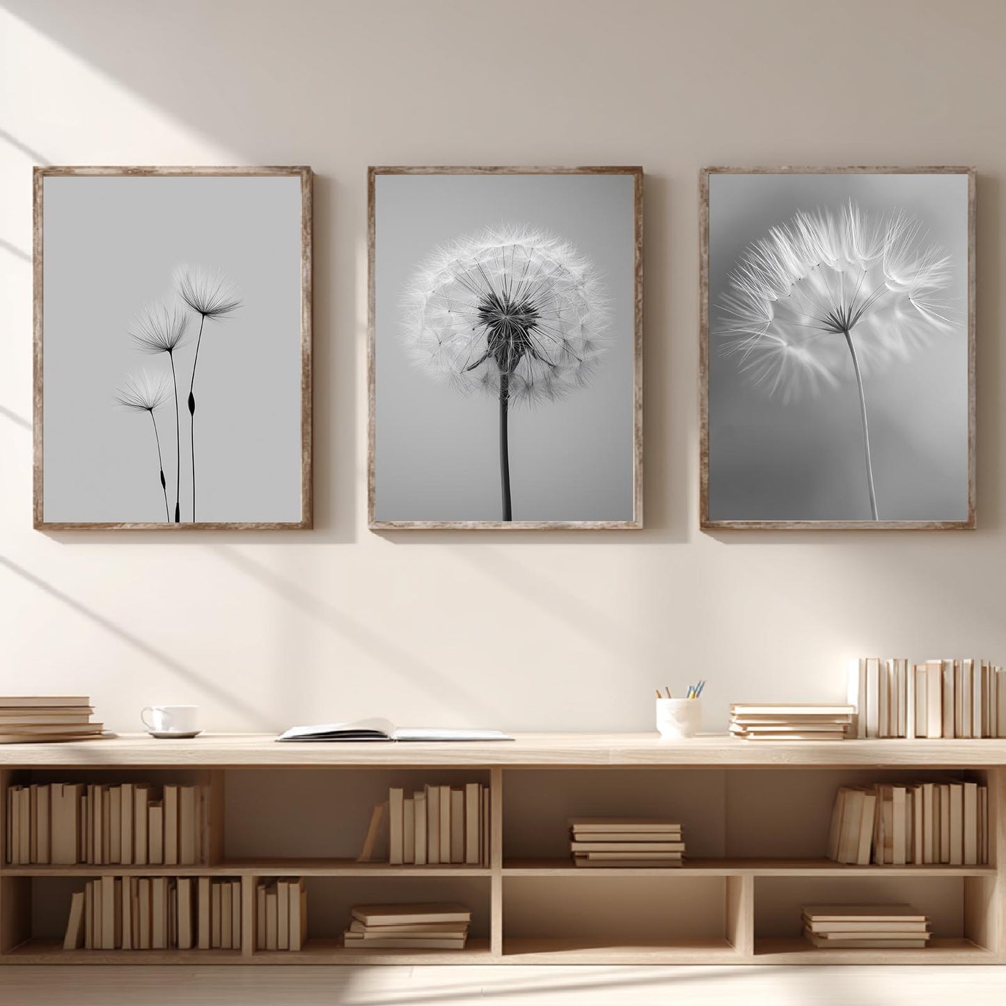 Black and White Dandelion