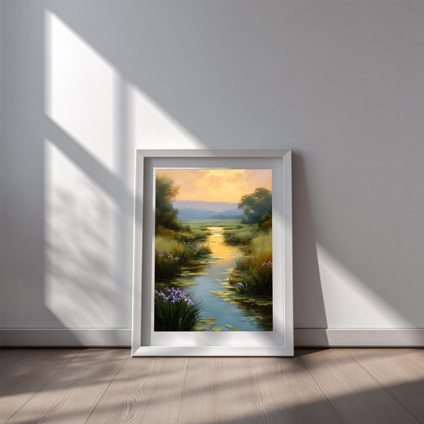 Abstract Landscape Pastoral Stream