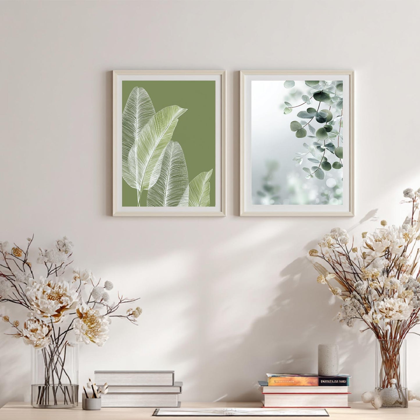 Modern Green Plants Abstract