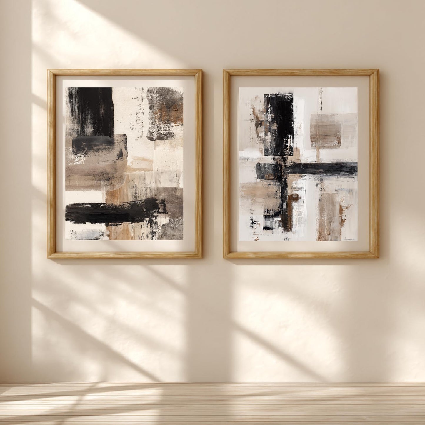 Abstract Beige Brown