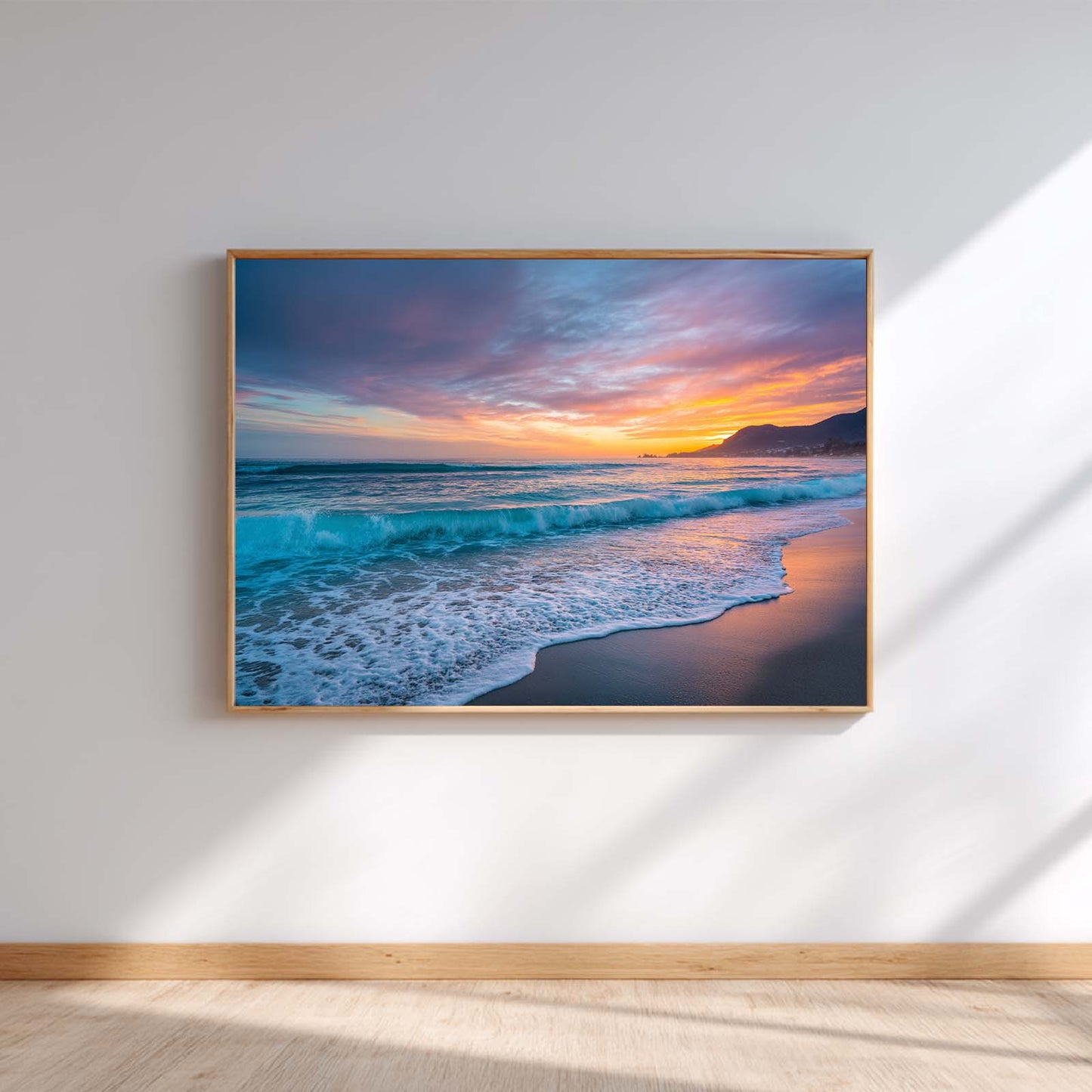 Abstract Oil Painting Sunrise at Sea