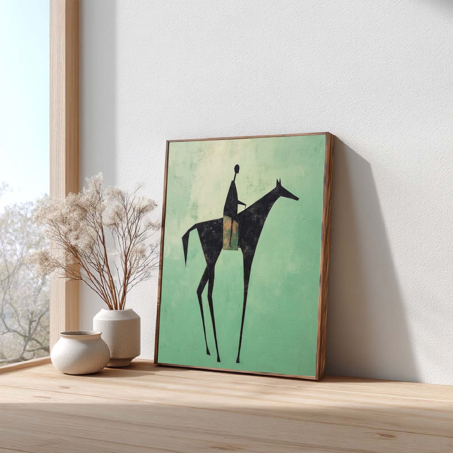 Abstract Oil Painting Horse
