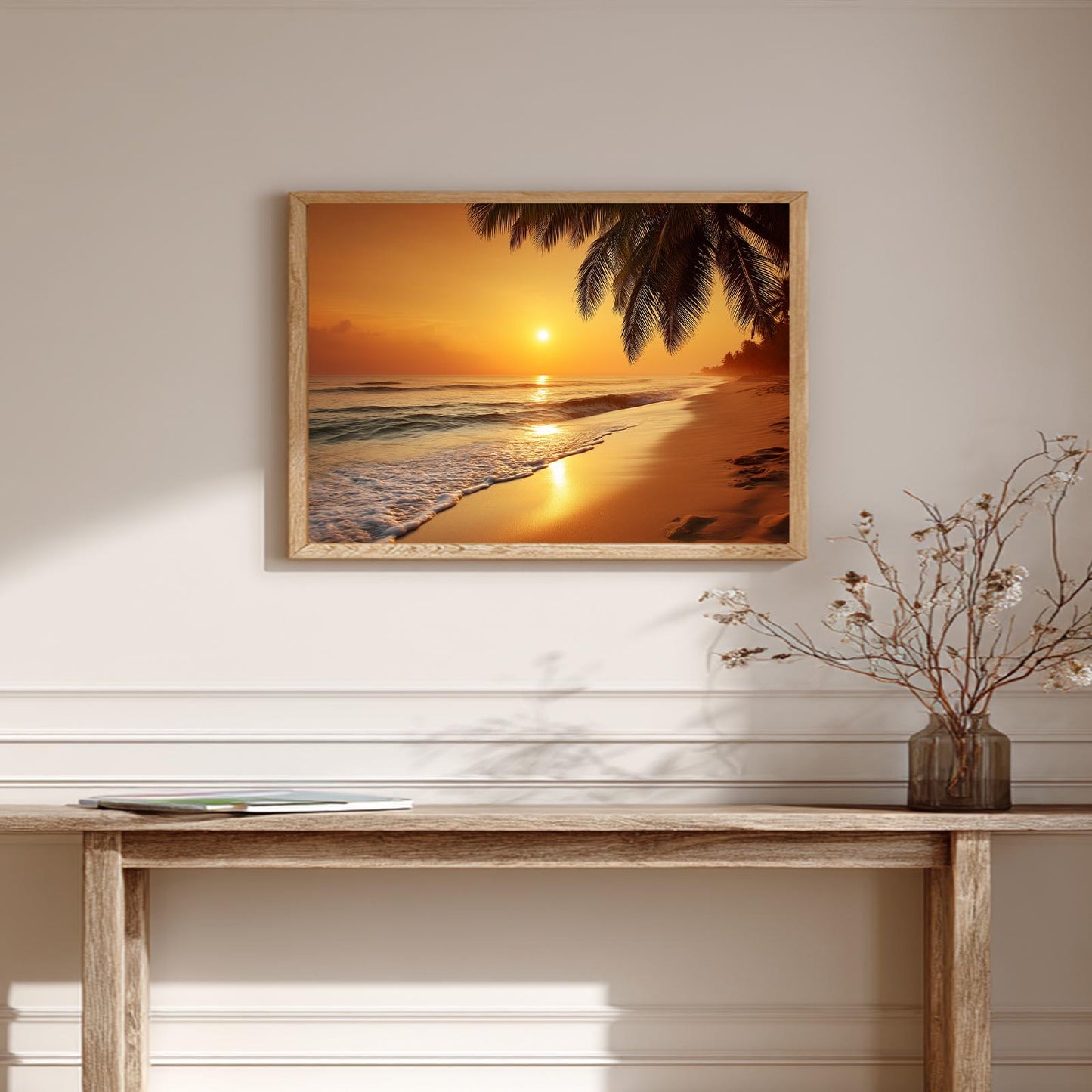 Beach Sunset Abstract Landscape
