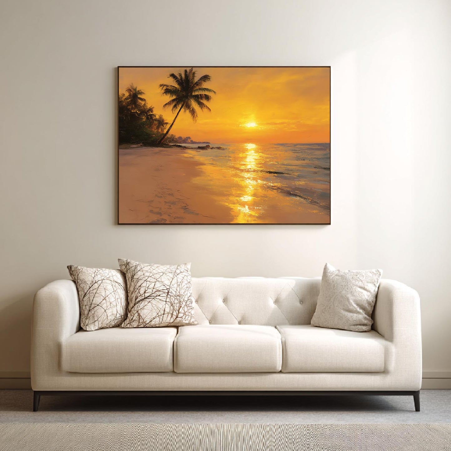 Beach Sunset Abstract Landscape
