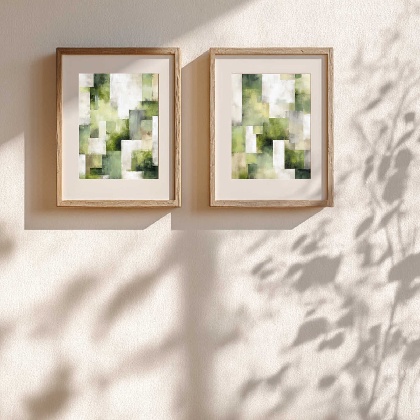 Abstract Green Canvas