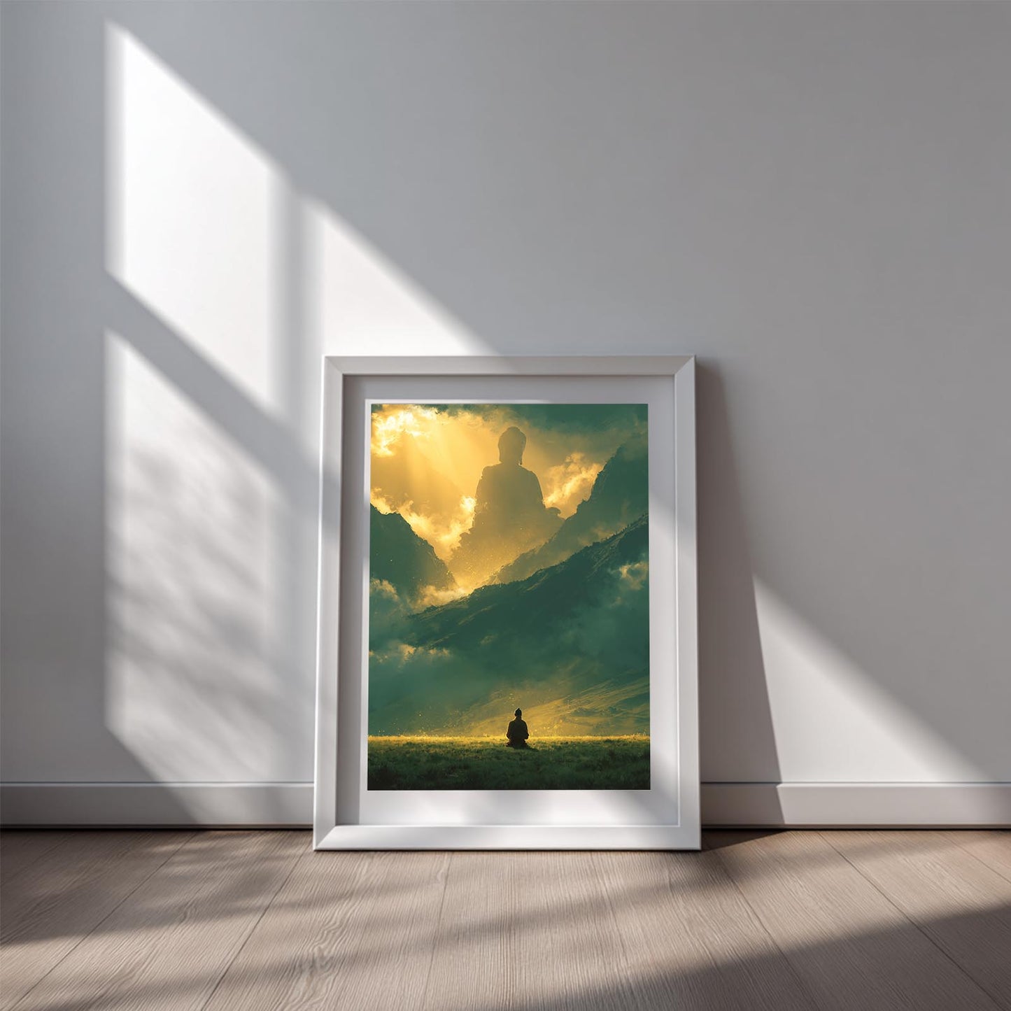 Modern Buddha Zen Abstract
