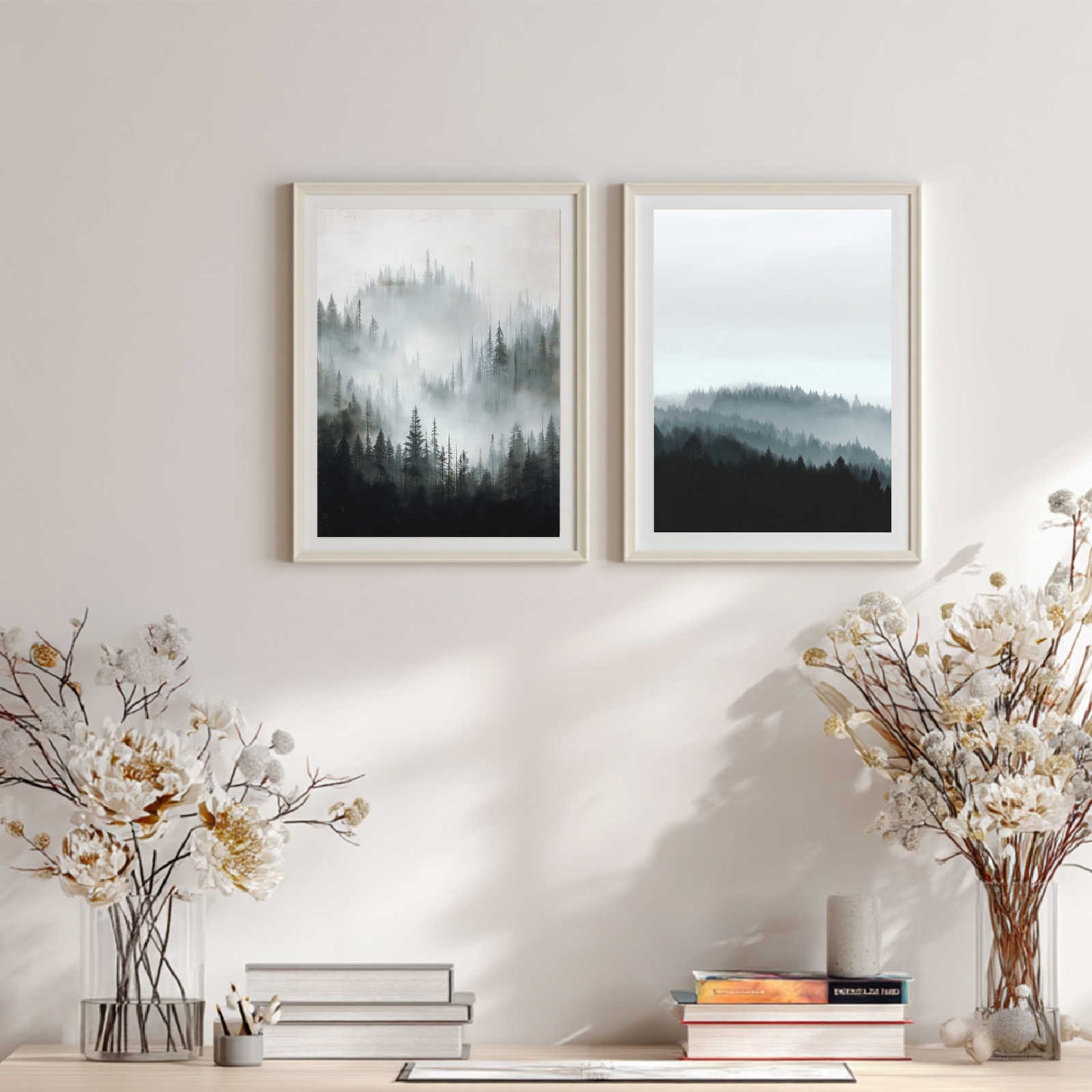 Mountain Forest Abstract Landscape