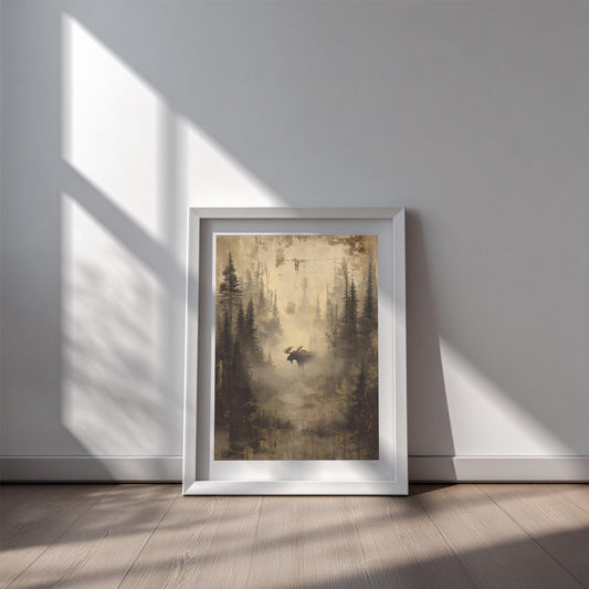 Vintage Forest Deer
