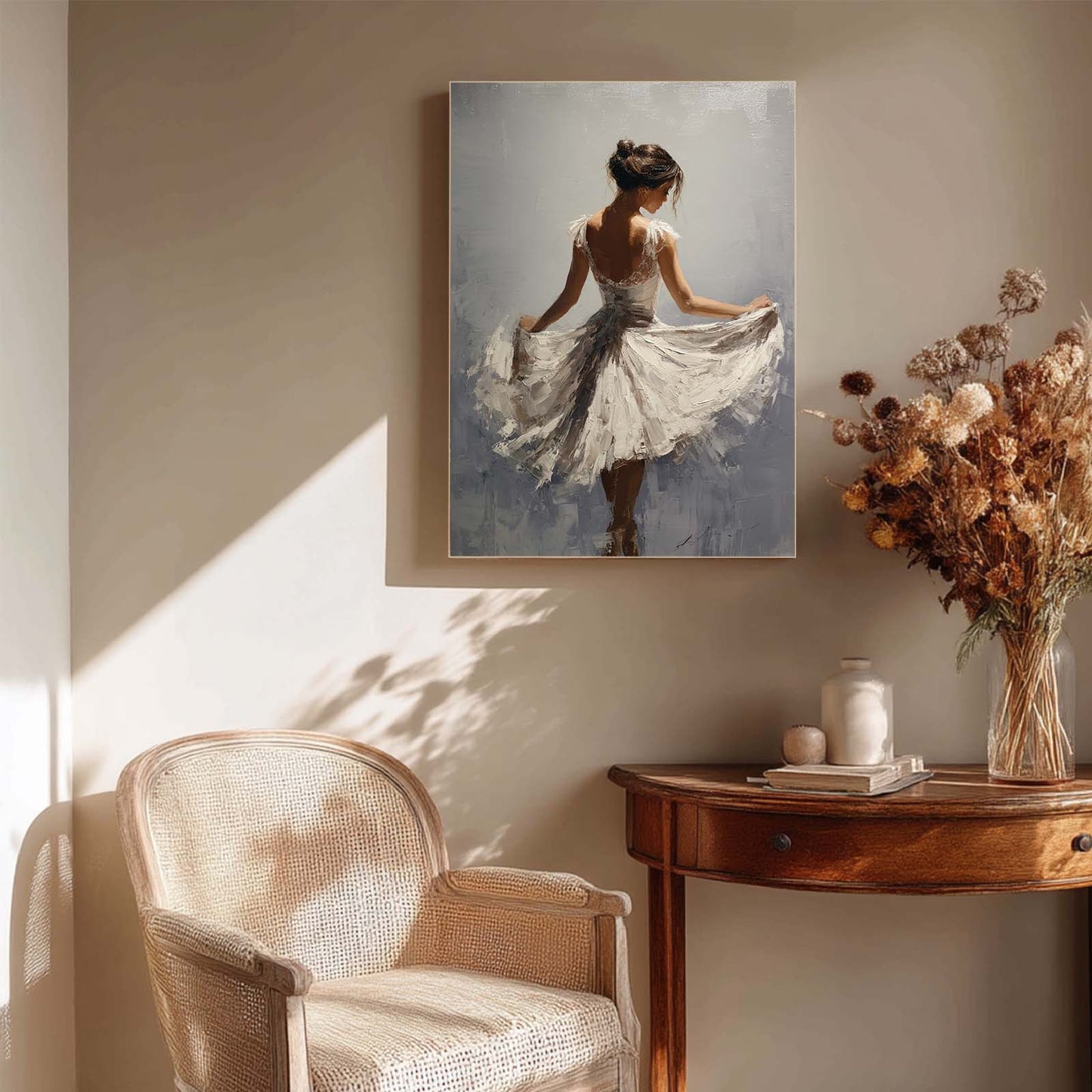Abstract Oil Painting Ballet Girl