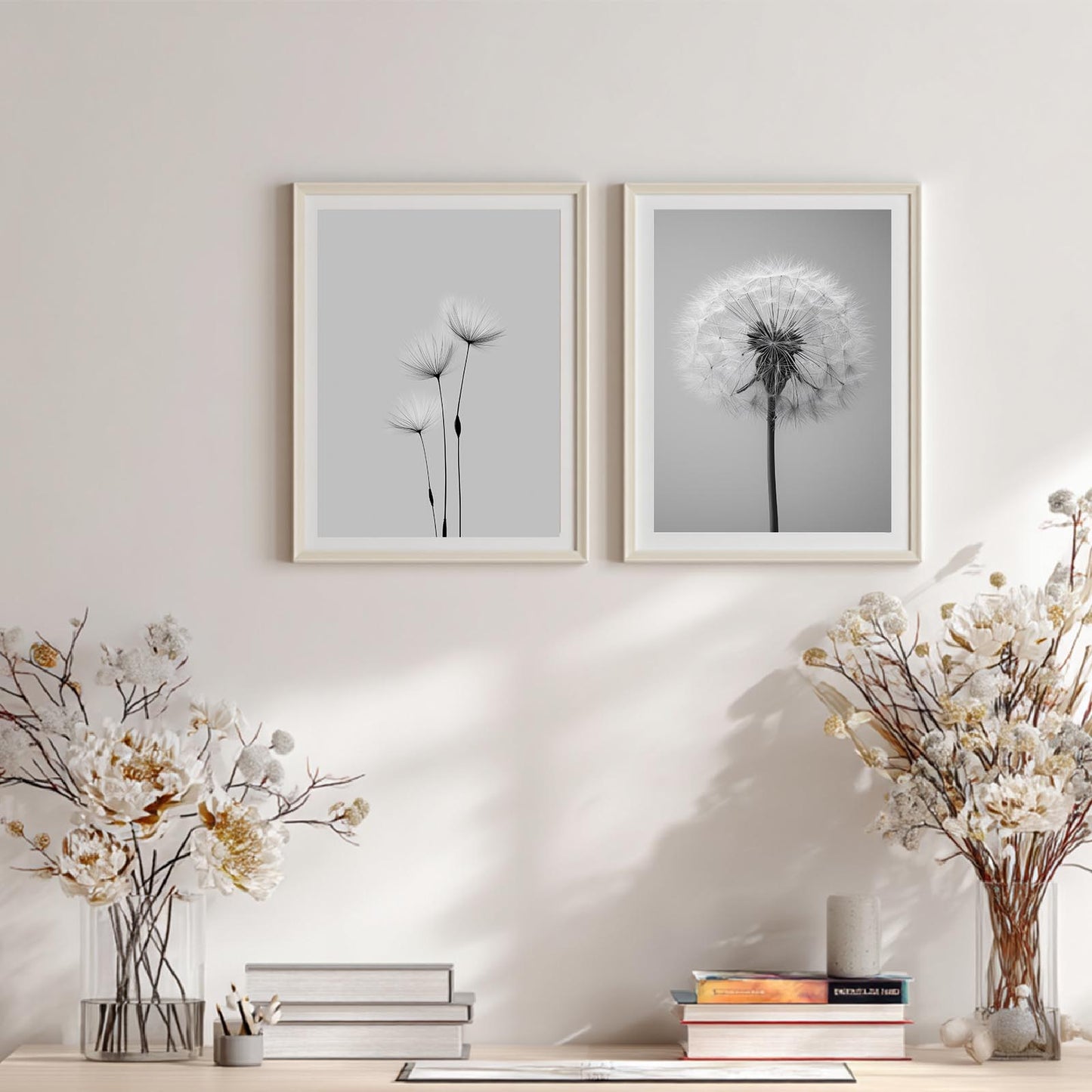Black and White Dandelion