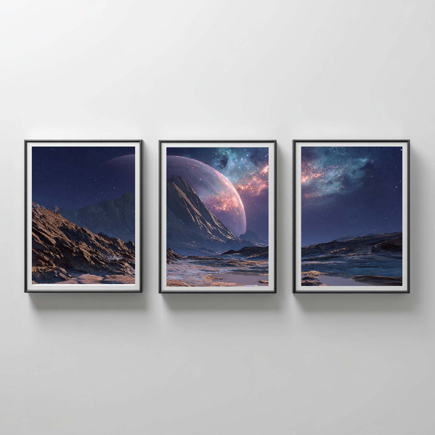 Abstract Landscape Barren Gaseous Planet
